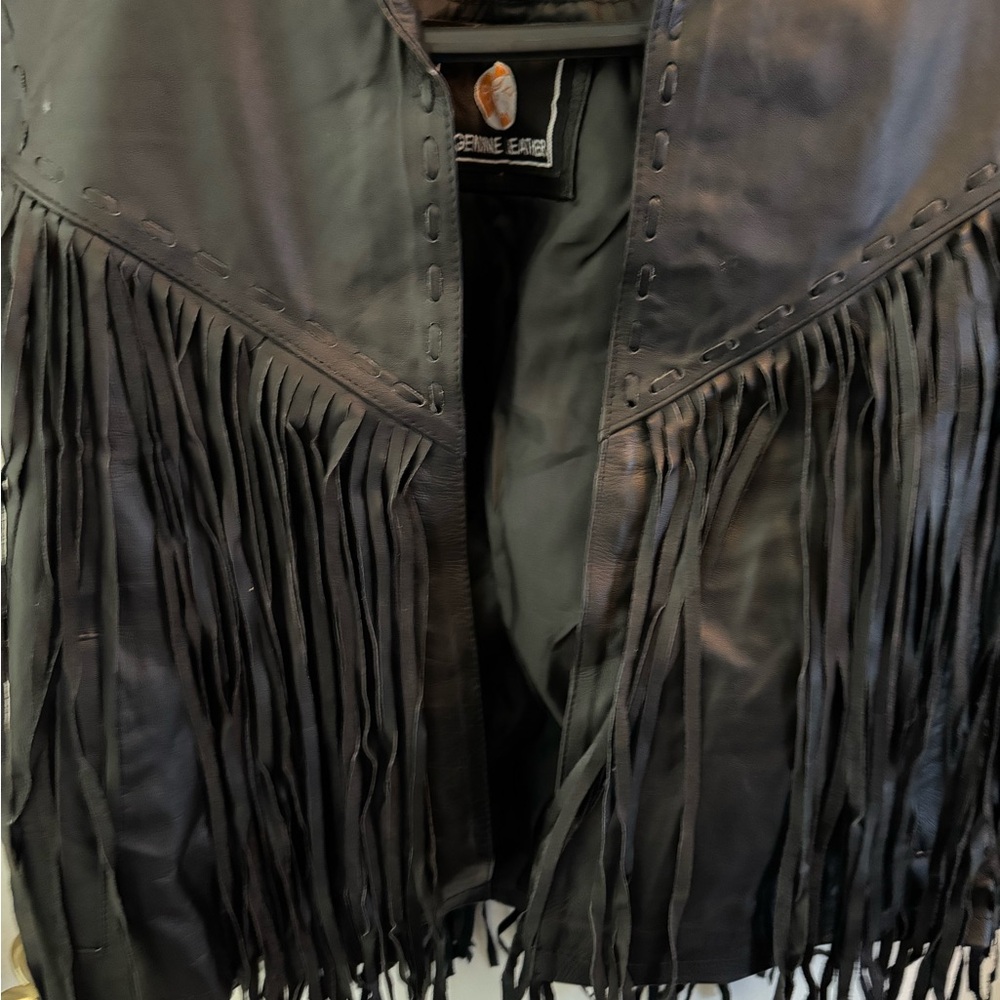 Black Fringe Jacket